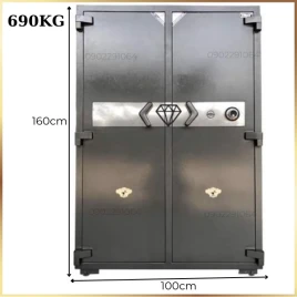 Két Sắt 2 Cánh Truly TS1600 Chống Cháy, Thép Đúc, Dành Cho Ngân Hàng