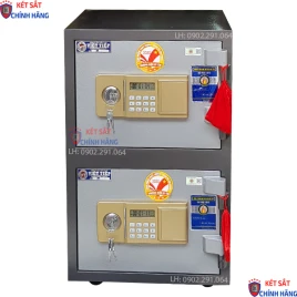 Két Sắt Việt Tiệp 2 Tầng KVTE86: Chống Cháy, An Toàn, Tiện Lợi, Bảo Mật Cao