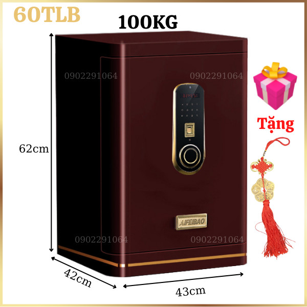 Két sắt AifeiBao HK-A1/D-60TLB: Thép Nguyên Khối, Vân Tay Điện Tử, Chống Trộm