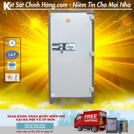 Két Sắt TRUSAFE W1600DM Hàn Quốc 1m6 Chống Cháy, Chống Trộm Siêu Bền
