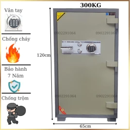 Két Sắt Chống Cháy Vân Tay Donghun DH1200VT Hàn Quốc, Bảo Mật Cao
