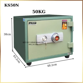 Két Sắt Mini Chống Cháy Hòa Phát KS50N - Bảo Mật An Toàn, Bảo Hành 3 Năm