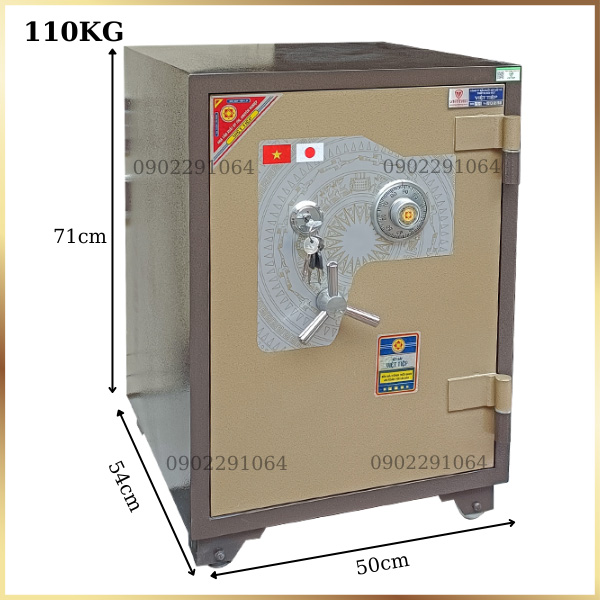 Két Sắt Chống Cháy Việt Tiệp KW99KC Khóa Cơ - An Toàn, Bền Bỉ, Chính Hãng