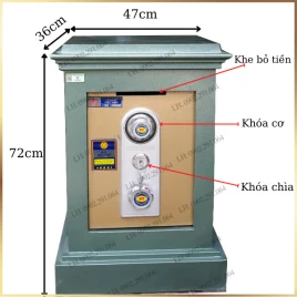 Két Sắt Công Đức Việt Tiệp KD46CD Chống Cháy Chất Liệu Thép Cao Cấp
