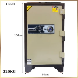 Két Sắt Cỡ Lớn Trusafe C220: Thép Siêu Cường, Chống Cháy, Bảo Hành 5 Năm