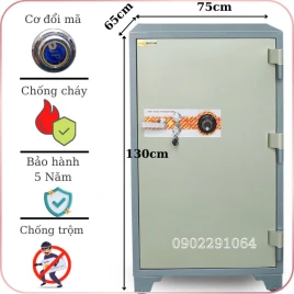 Két Sắt BEMC K250 NHA1 Chống Cháy - Thép Đúc, Bảo Mật Cao, Dùng Ngân Hàng