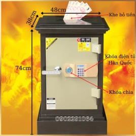 Két Sắt Công Đức Trusafe KN90DTCD Thép 2 Lớp Chống Cháy Bảo Hành 5 Năm