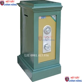 Két Sắt Công Đức Việt Nhật KCD85 - Thép 2 Lớp, Chống Cháy, Chuyên Dụng Đình Chùa