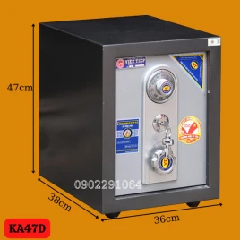 Két Sắt Việt Tiệp KA47D: Thép 2 Lớp, Chống Cháy, An Toàn, Giá Rẻ