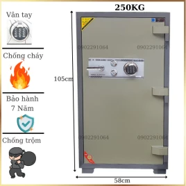 Mua Két Sắt Donghun DH1000VT - Chống Cháy, Vân Tay Điện Tử, Thép 2 Lớp Hàn Quốc