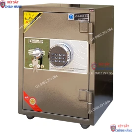 Két Sắt Điện Tử Donghun DH50E Chống Cháy, Thép 2 Lớp - Bảo Hành 60 Tháng