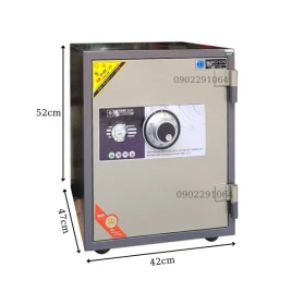Két Sắt Chống Cháy Donghun DH52C Hàn Quốc - Thép 2 Lớp An Toàn Cao Cấp