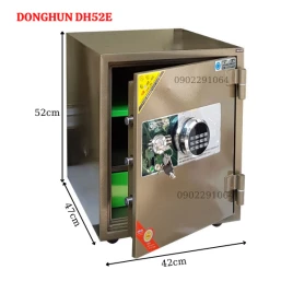 Két sắt Donghun DH52E: Chống Cháy, Thép 2 Lớp, Khóa Điện Tử An Toàn Cao