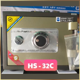 Két Sắt Hanmi HS-32C - Chống Cháy 1050°C, Khóa Đổi Mã, Bảo Hành 8 Năm