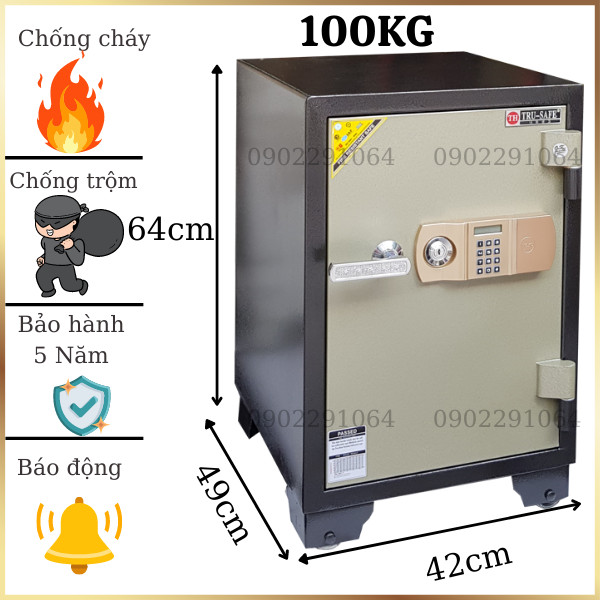 Két Sắt Trusafe E100ĐT Hàn Quốc Điện Tử Chống Cháy Bảo Mật Cao