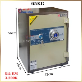 Két Sắt Cơ Đổi Mã Trusafe HQ683DM: Chống Cháy, Thép 2 Lớp, An Toàn Cao