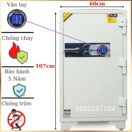 Két Sắt Hàn Quốc Trusafe S200VT Vân Tay Điện Tử Trắng Cao Cấp 5 Năm Bảo Hành