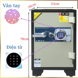 Két Sắt Trusafe TH160VT Khóa Vân Tay Chống Cháy An Toàn Cho Gia Đình