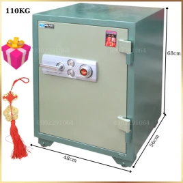 Két sắt Hòa Phát KS110K2C1 Chống Cháy, Khóa Cơ Đổi Mã An Toàn