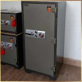 Két Sắt Hòa Phát KS250K2C1 Chống Cháy Cỡ Lớn, Thép 2 Lớp Chính Hãng