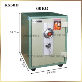 Két Sắt Hòa Phát KS50D Chống Cháy Khóa Cơ Đổi Mã Bền Bỉ 3 Năm