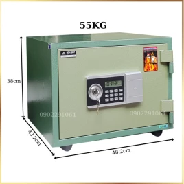 Két Sắt Hòa Phát KS55NDT Điện Tử Chống Cháy, Bảo Mật, Chính Hãng 3 Năm