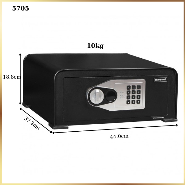 Két Sắt Mini Honeywell 5705: Bảo Mật Cao, Chất Liệu Thép, Khóa Điện Tử