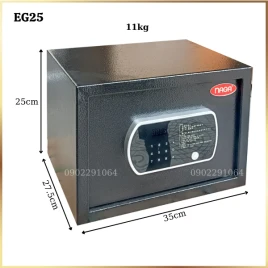 Két Sắt NAGA EG25 Cảm Ứng Tự Động Hàn Quốc - Chất Liệu Thép Cao Cấp