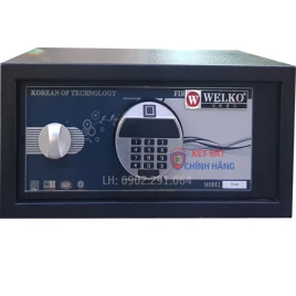 Két Sắt Khách Sạn Khóa Vân Tay Welko W88F - Thép Sơn Tĩnh Điện Cao Cấp