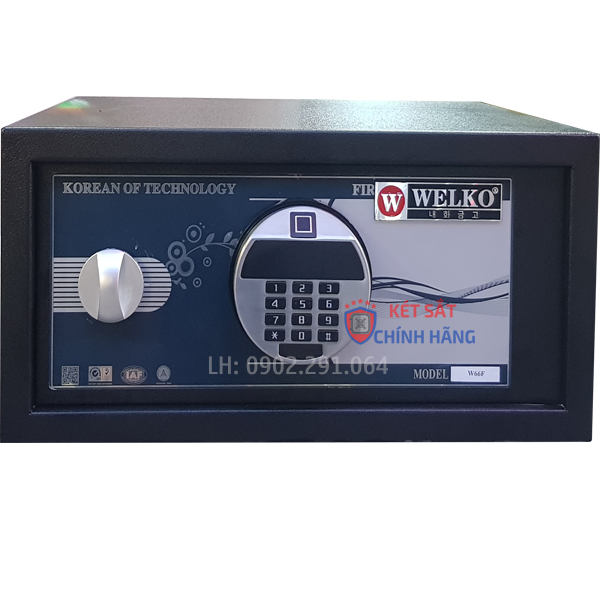 Két Sắt Khách Sạn Khóa Vân Tay Welko W88F - Thép Sơn Tĩnh Điện Cao Cấp