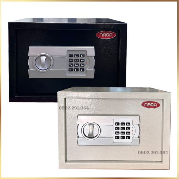 Két Sắt Mini NAGA NG250: Thép Nguyên Khối, Khóa Điện Tử, An Toàn Tuyệt Đối