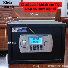 Két Sắt Khách Sạn Việt Nhật VN10DT: An Toàn, Thép Đúc, Bảo Hành 3 Năm