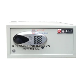 Két Sắt Khách Sạn Welko KS42 BD Trắng: An Toàn Chống Trộm, Thép Cao Cấp