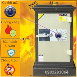 Két Sắt Chống Cháy Trusafe C54DM - Thép Đúc Khóa Cơ Đổi Mã Chính Hãng