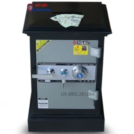 Két Sắt Welko KN75CĐ: Thép 2 Lớp, Khóa Cơ, Bảo Hành 7 Năm