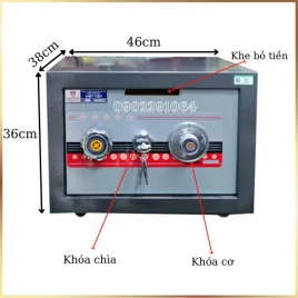 Két Sắt Mini Việt Tiệp VK35 Thép 2 Lớp An Toàn, Bảo Hành 5 Năm
