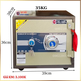 Két Sắt Chống Cháy Đổi Mã Trusafe HQ38DM - Chất Liệu Thép Đúc Cao Cấp