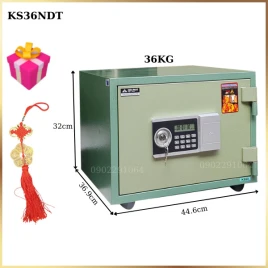 Két Sắt Mini Điện Tử Hòa Phát KS36N - Chống Cháy, Đổi Mã, Bảo Hành 3 Năm