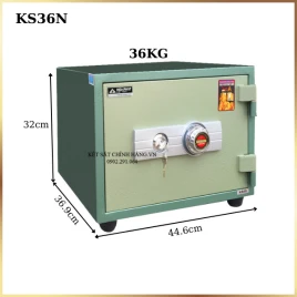 Két Sắt Hòa Phát KS36N Chống Cháy Khóa Cơ, Giá Tốt, Bảo Hành 3 Năm