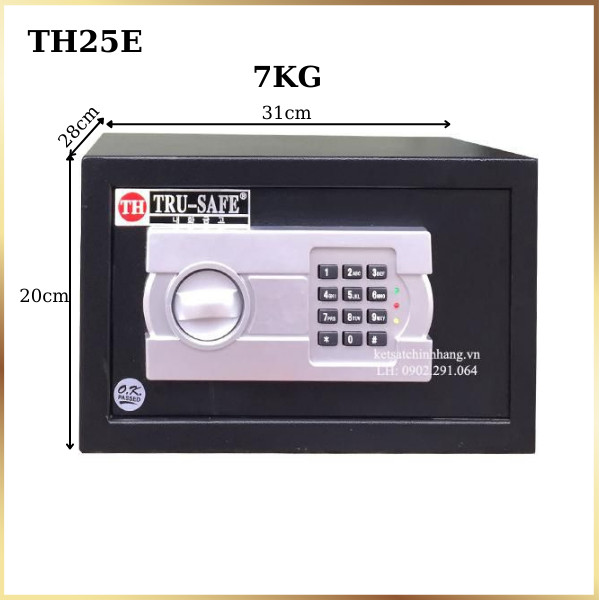 Két Sắt Mini Điện Tử TH25E Trusafe Giá Rẻ - An Toàn, Đổi Mã Dễ Dàng