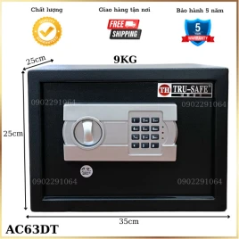 Két Sắt Trusafe AC63DT Mini Điện Tử Hàn Quốc An Toàn Cho Khách Sạn