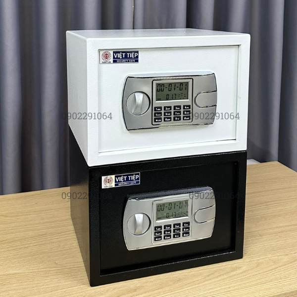 Két Sắt Mini Việt Tiệp KVT55 - Thép Không Gỉ, Khóa Điện Tử An Toàn