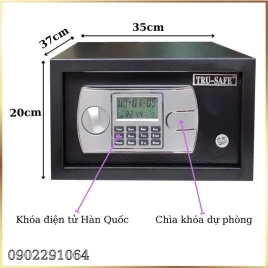 Két Sắt Mini Hàn Quốc W35E Điện Tử Để Tủ - An Toàn, Bảo Mật, Tiện Dụng
