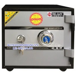 Két Sắt Mini Trusafe KTS60 Chống Cháy, Khóa Cơ, Hợp Kim Bền, Bảo Hành 5 Năm
