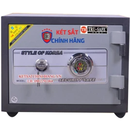 Két Sắt Mini Khóa Cơ Trusafe KS80N KC Chống Cháy, Thép 2 Lớp, Siêu Bền