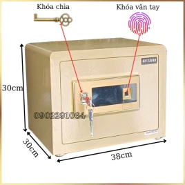 Két Sắt Mini AifeiBao 30BL: Thép Cao Cấp, Khóa Vân Tay Tiện Dụng