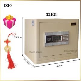 Két Sắt Mini Bofa D30: An Toàn Chống Trộm, Chất Liệu Thép Nguyên Khối