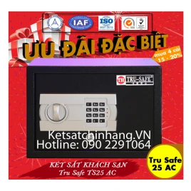 Két Sắt TS25 AC Tru Safe Khách Sạn - An Toàn, Bền Bỉ, Tiện Ích