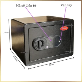 Két Sắt Mini Vân Tay NAGA BG250: Thép Cao Cấp, An Toàn Tối Ưu, Bảo Hành 2 Năm