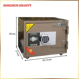 Két sắt mini DONGHUN DH36VT Hàn Quốc: Thép đúc, Chống Cháy, Bền Đẹp